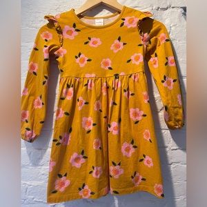 EUC HA size 6-7 ruffle sleeve dress